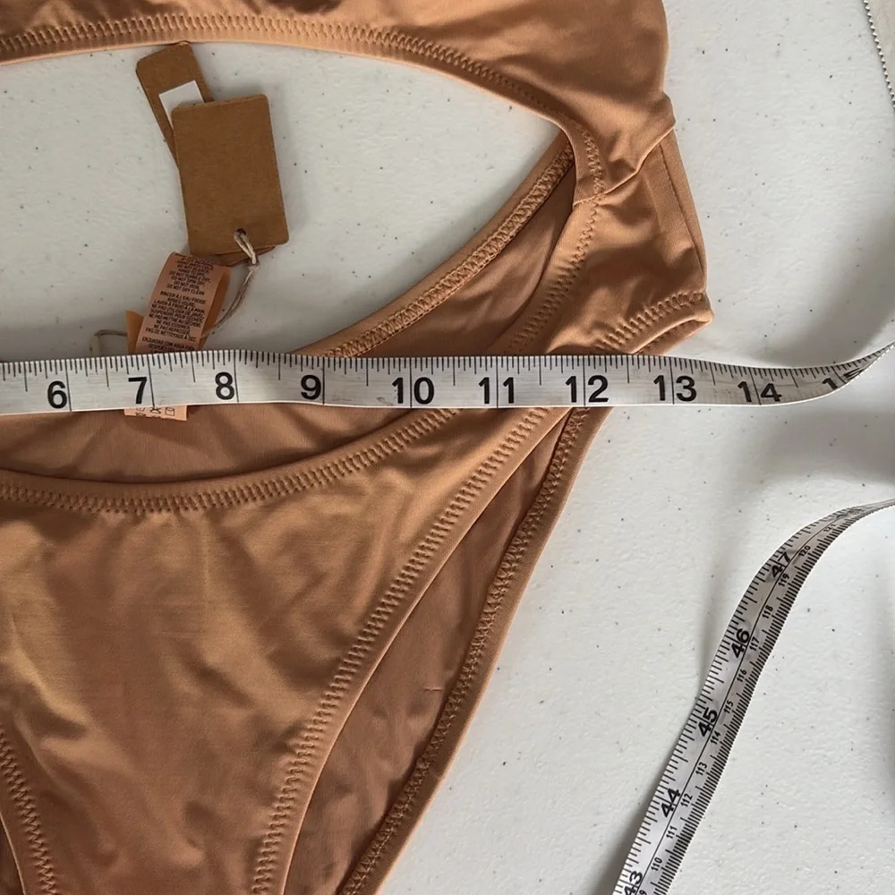NWT Skims swim cut out monokini ochre XS